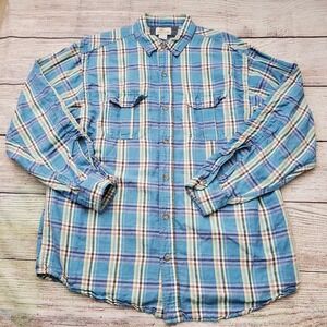 Bob Timberlake Long Sleeve Button Down Plaid Shirt Large